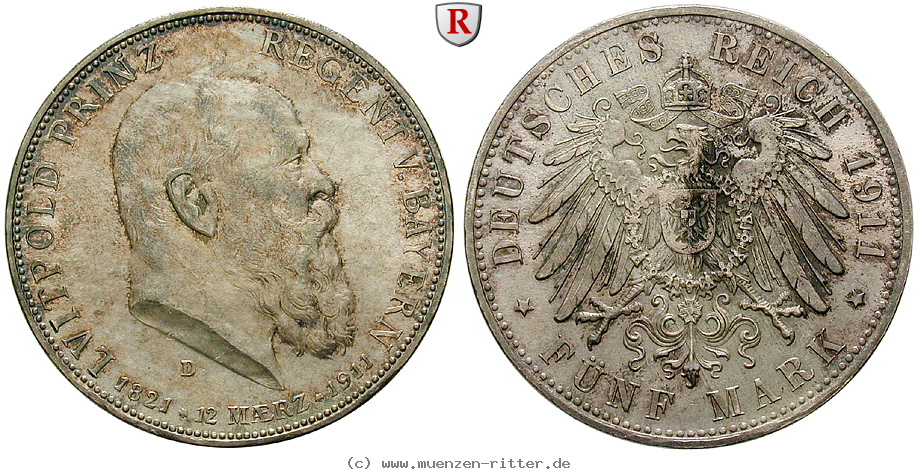 deutsches-kaiserreich-luitpold-prinzregent-5-mark/94890.jpg