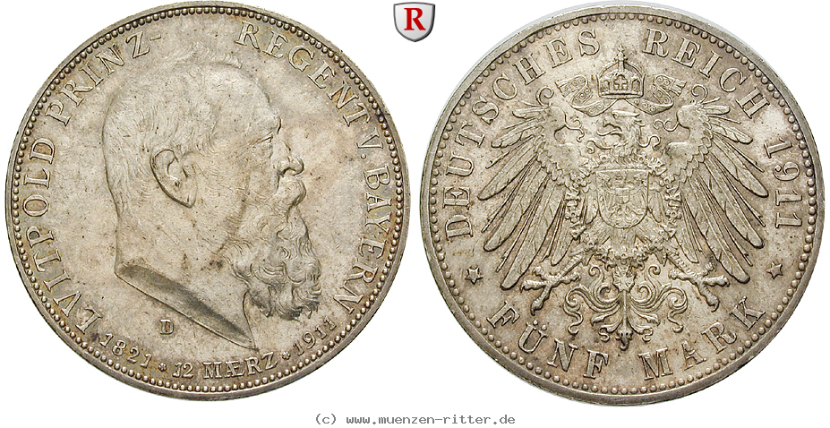 Klicken Sie auf das Bild um es auf Ihrem Rechner zu speichern deutsches-kaiserreich-luitpold-prinzregent-5-mark/ejae7222.jpg