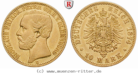 Klicken Sie auf das Bild um es auf Ihrem Rechner zu speichern deutsches-kaiserreich-nicolaus-friedrich-peter-10-mark/54779.jpg