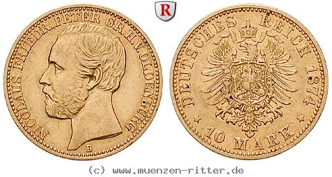 Klicken Sie auf das Bild um es auf Ihrem Rechner zu speichern deutsches-kaiserreich-nicolaus-friedrich-peter-10-mark/64531.jpg