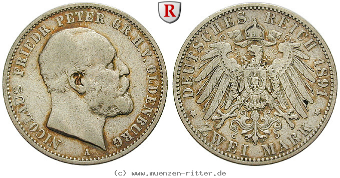 Klicken Sie auf das Bild um es auf Ihrem Rechner zu speichern deutsches-kaiserreich-nicolaus-friedrich-peter-2-mark/89588.jpg