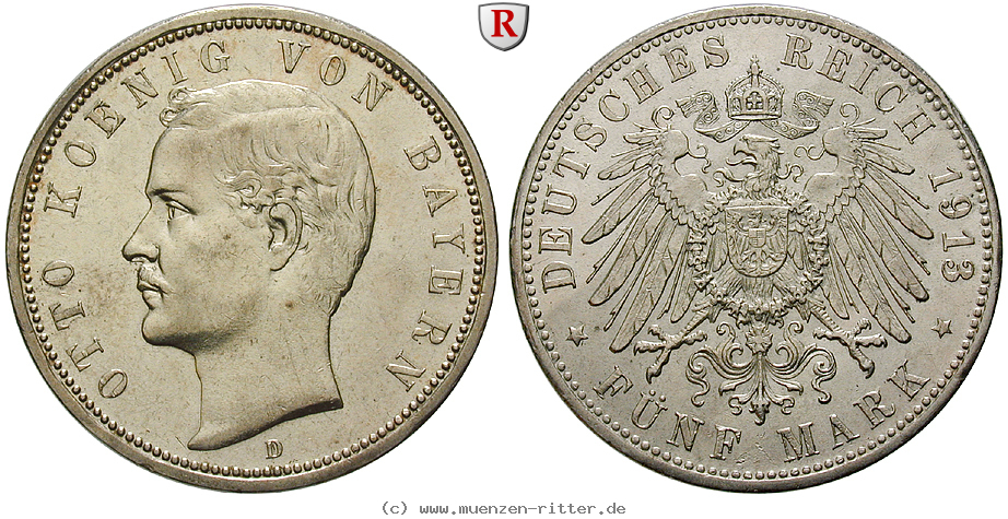 Klicken Sie auf das Bild um es auf Ihrem Rechner zu speichern deutsches-kaiserreich-otto-5-mark/17074.jpg