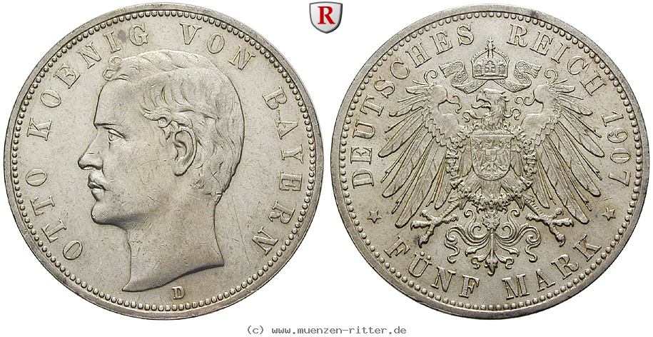 Klicken Sie auf das Bild um es auf Ihrem Rechner zu speichern deutsches-kaiserreich-otto-5-mark/84778.jpg
