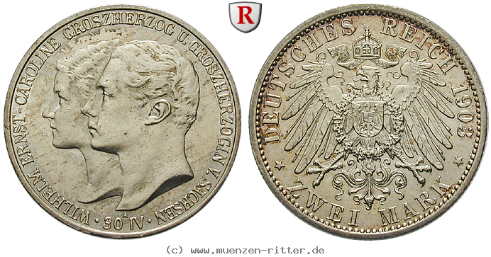 Klicken Sie auf das Bild um es auf Ihrem Rechner zu speichern deutsches-kaiserreich-wilhelm-ernst-2-mark/101668.jpg