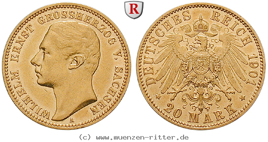 Klicken Sie auf das Bild um es auf Ihrem Rechner zu speichern deutsches-kaiserreich-wilhelm-ernst-20-mark/102647.jpg