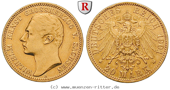 Klicken Sie auf das Bild um es auf Ihrem Rechner zu speichern deutsches-kaiserreich-wilhelm-ernst-20-mark/87414.jpg