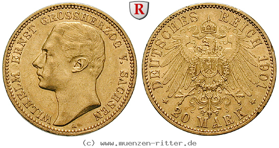 Klicken Sie auf das Bild um es auf Ihrem Rechner zu speichern deutsches-kaiserreich-wilhelm-ernst-20-mark/92960.jpg