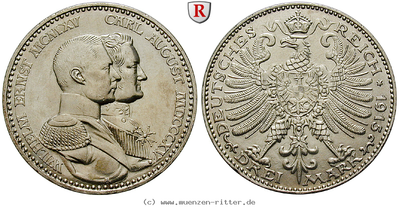 Klicken Sie auf das Bild um es auf Ihrem Rechner zu speichern deutsches-kaiserreich-wilhelm-ernst-3-mark/101083.jpg