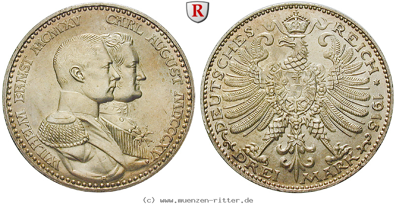 Klicken Sie auf das Bild um es auf Ihrem Rechner zu speichern deutsches-kaiserreich-wilhelm-ernst-3-mark/79843.jpg