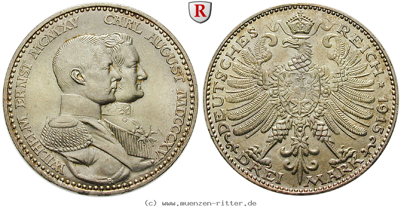 Klicken Sie auf das Bild um es auf Ihrem Rechner zu speichern deutsches-kaiserreich-wilhelm-ernst-3-mark/90558.jpg