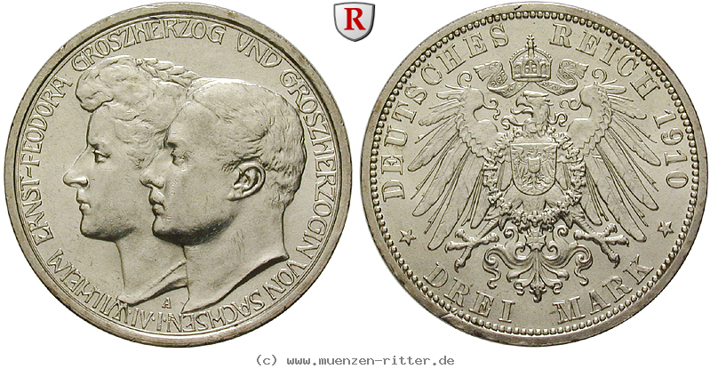 Klicken Sie auf das Bild um es auf Ihrem Rechner zu speichern deutsches-kaiserreich-wilhelm-ernst-3-mark/98174.jpg