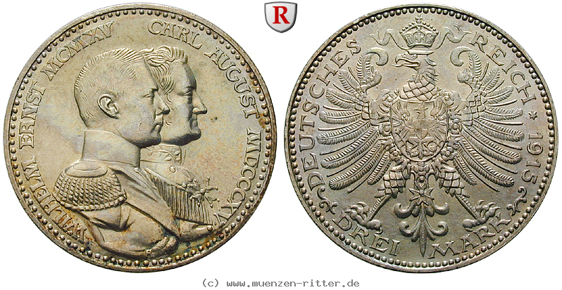 Klicken Sie auf das Bild um es auf Ihrem Rechner zu speichern deutsches-kaiserreich-wilhelm-ernst-3-mark/99844.jpg