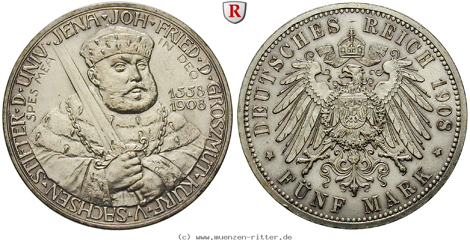 Klicken Sie auf das Bild um es auf Ihrem Rechner zu speichern deutsches-kaiserreich-wilhelm-ernst-5-mark/101065.jpg