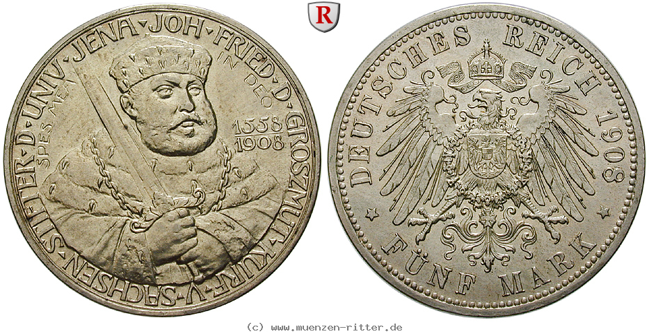 Klicken Sie auf das Bild um es auf Ihrem Rechner zu speichern deutsches-kaiserreich-wilhelm-ernst-5-mark/89066.jpg