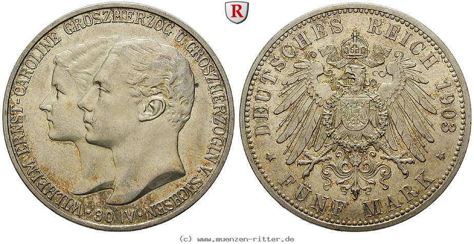 Klicken Sie auf das Bild um es auf Ihrem Rechner zu speichern deutsches-kaiserreich-wilhelm-ernst-5-mark/89617.jpg
