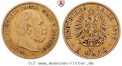 Klicken Sie auf das Bild um es auf Ihrem Rechner zu speichern deutsches-kaiserreich-wilhelm-i-5-mark/29363.jpg
