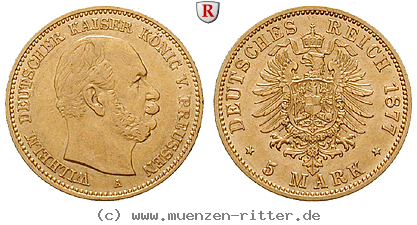 Klicken Sie auf das Bild um es auf Ihrem Rechner zu speichern deutsches-kaiserreich-wilhelm-i-5-mark/69085.jpg