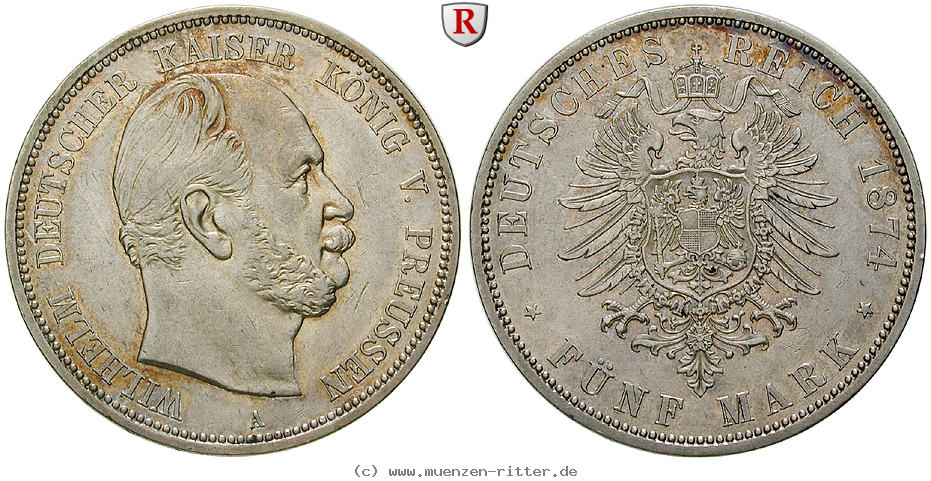 Klicken Sie auf das Bild um es auf Ihrem Rechner zu speichern deutsches-kaiserreich-wilhelm-i-5-mark/71062.jpg