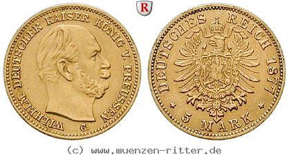 Klicken Sie auf das Bild um es auf Ihrem Rechner zu speichern deutsches-kaiserreich-wilhelm-i-5-mark/81849.jpg