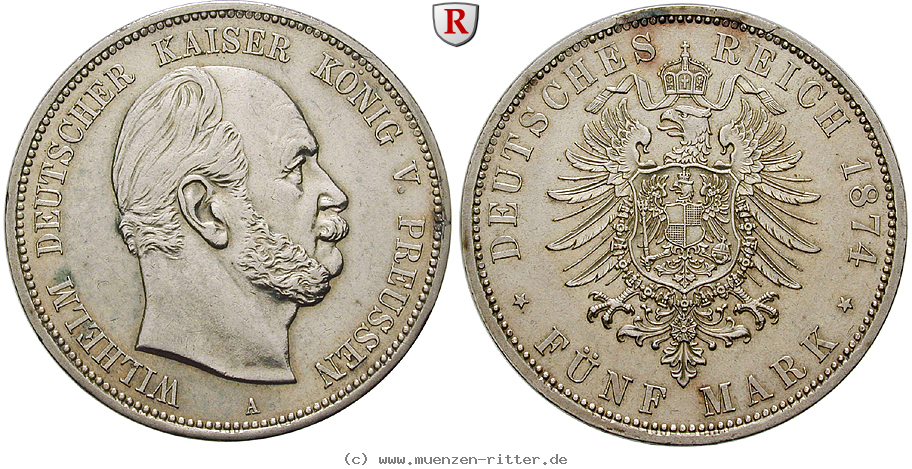 Klicken Sie auf das Bild um es auf Ihrem Rechner zu speichern deutsches-kaiserreich-wilhelm-i-5-mark/84856.jpg