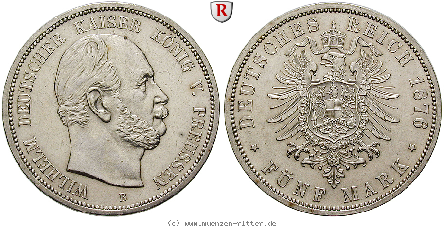 Klicken Sie auf das Bild um es auf Ihrem Rechner zu speichern deutsches-kaiserreich-wilhelm-i-5-mark/84858.jpg