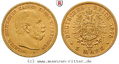 Klicken Sie auf das Bild um es auf Ihrem Rechner zu speichern deutsches-kaiserreich-wilhelm-i-5-mark/98423.jpg