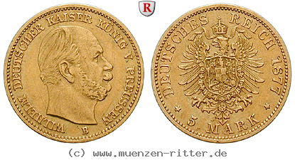 Klicken Sie auf das Bild um es auf Ihrem Rechner zu speichern deutsches-kaiserreich-wilhelm-i-5-mark/99309.jpg
