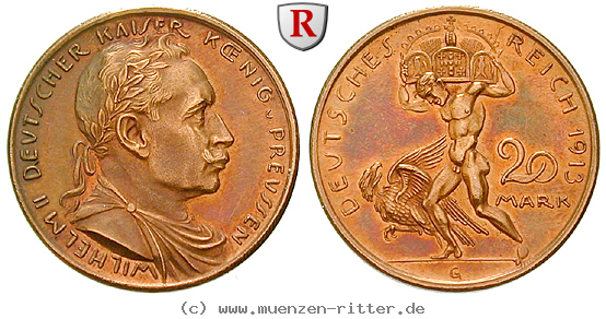 Klicken Sie auf das Bild um es auf Ihrem Rechner zu speichern deutsches-kaiserreich-wilhelm-ii-20-mark/58988.jpg