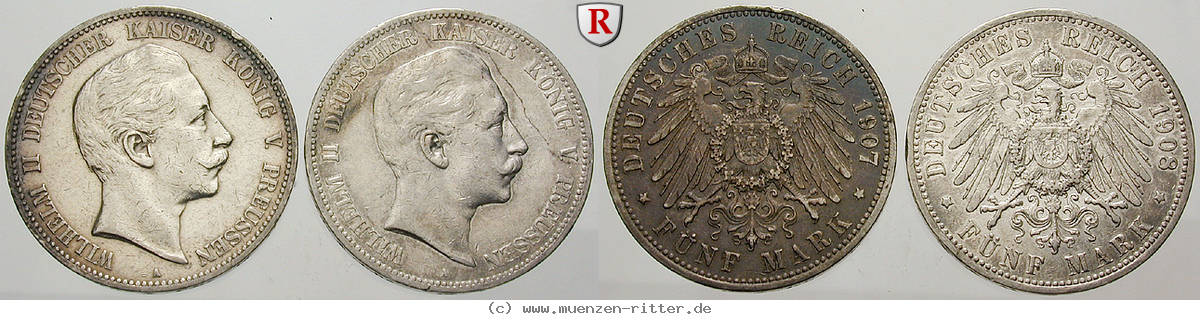 Klicken Sie auf das Bild um es auf Ihrem Rechner zu speichern deutsches-kaiserreich-wilhelm-ii-5-mark/62954.jpg