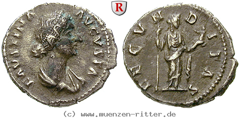 Klicken Sie auf das Bild um es auf Ihrem Rechner zu speichern faustina-ii--frau-des-marcus-aurelius-denar/27435.jpg