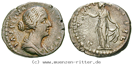 Klicken Sie auf das Bild um es auf Ihrem Rechner zu speichern faustina-ii--frau-des-marcus-aurelius-denar/49508.jpg