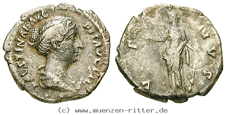 Klicken Sie auf das Bild um es auf Ihrem Rechner zu speichern faustina-ii--frau-des-marcus-aurelius-denar/49511.jpg