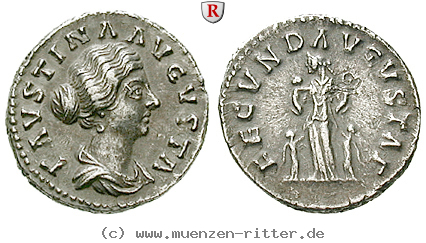 Klicken Sie auf das Bild um es auf Ihrem Rechner zu speichern faustina-ii--frau-des-marcus-aurelius-denar/67681.jpg