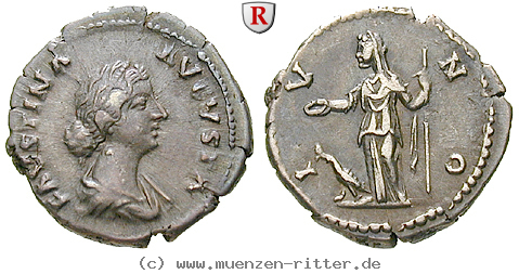 Klicken Sie auf das Bild um es auf Ihrem Rechner zu speichern faustina-ii--frau-des-marcus-aurelius-denar/78547.jpg