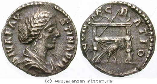 Klicken Sie auf das Bild um es auf Ihrem Rechner zu speichern faustina-ii--frau-des-marcus-aurelius-denar/erom6117.jpg