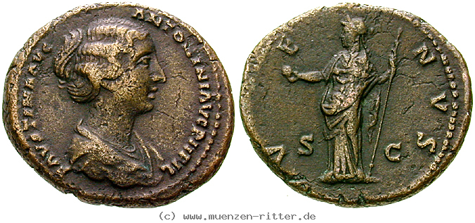 Klicken Sie auf das Bild um es auf Ihrem Rechner zu speichern faustina-ii--frau-des-marcus-aurelius-dupondius/erom10551.jpg