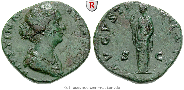 Klicken Sie auf das Bild um es auf Ihrem Rechner zu speichern faustina-ii--frau-des-marcus-aurelius-sesterz/15285.jpg