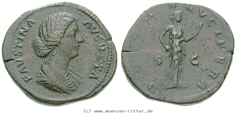 Klicken Sie auf das Bild um es auf Ihrem Rechner zu speichern faustina-ii--frau-des-marcus-aurelius-sesterz/20324.jpg