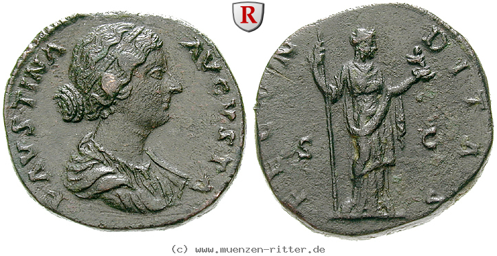 Klicken Sie auf das Bild um es auf Ihrem Rechner zu speichern faustina-ii--frau-des-marcus-aurelius-sesterz/39928.jpg