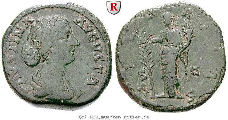 Klicken Sie auf das Bild um es auf Ihrem Rechner zu speichern faustina-ii--frau-des-marcus-aurelius-sesterz/40344.jpg