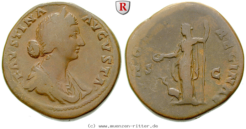 Klicken Sie auf das Bild um es auf Ihrem Rechner zu speichern faustina-ii--frau-des-marcus-aurelius-sesterz/45837.jpg