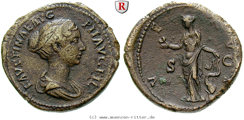 Klicken Sie auf das Bild um es auf Ihrem Rechner zu speichern faustina-ii--frau-des-marcus-aurelius-sesterz/50257.jpg