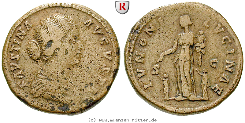 Klicken Sie auf das Bild um es auf Ihrem Rechner zu speichern faustina-ii--frau-des-marcus-aurelius-sesterz/67680.jpg