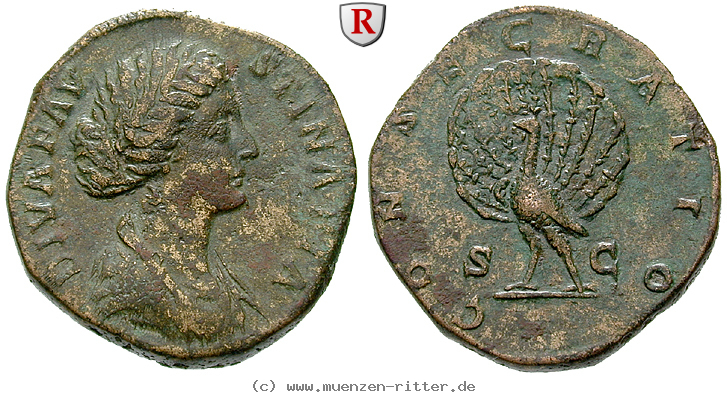 Klicken Sie auf das Bild um es auf Ihrem Rechner zu speichern faustina-ii--frau-des-marcus-aurelius-sesterz/93364.jpg