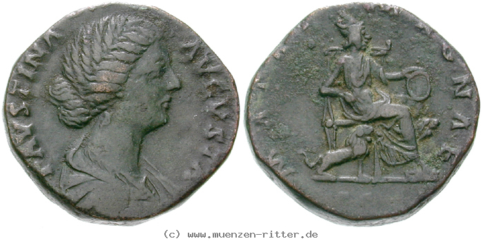Klicken Sie auf das Bild um es auf Ihrem Rechner zu speichern faustina-ii--frau-des-marcus-aurelius-sesterz/erom9627.jpg