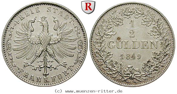 Klicken Sie auf das Bild um es auf Ihrem Rechner zu speichern frankfurt-stadt-1-2-gulden/85089.jpg