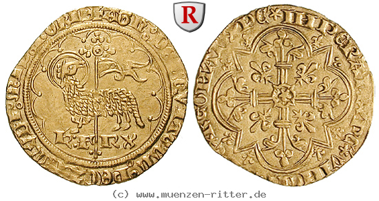 Klicken Sie auf das Bild um es auf Ihrem Rechner zu speichern frankreich-charles-vi-agnel-d-or/76418.jpg