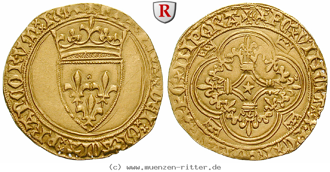 Klicken Sie auf das Bild um es auf Ihrem Rechner zu speichern frankreich-charles-vi-ecu-d-or--la-couronne/54711.jpg