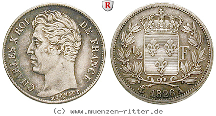 Klicken Sie auf das Bild um es auf Ihrem Rechner zu speichern frankreich-charles-x-1-2-franc/53622.jpg