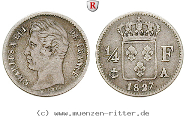 Klicken Sie auf das Bild um es auf Ihrem Rechner zu speichern frankreich-charles-x-1-4-franc/82996.jpg